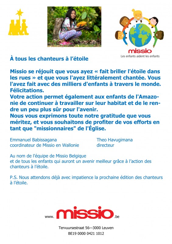 Merci chanteurs a l etoile